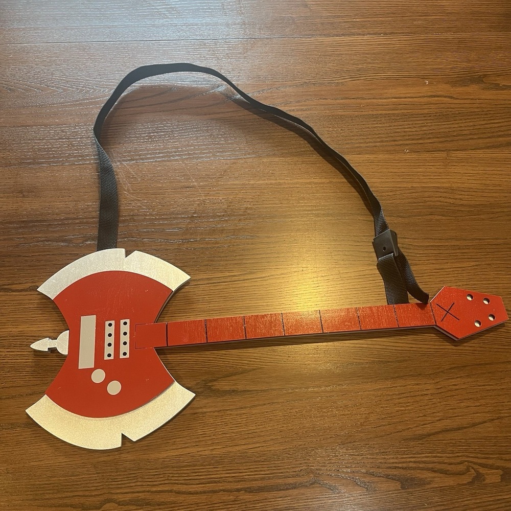 Marceline Axe Guitar 23" Handmade Wood Adventure Time Cosplay Halloween Costume